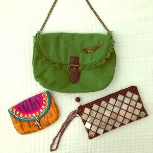 Bag Bundle!👜Shoulder bag👛clutch, and coin purse